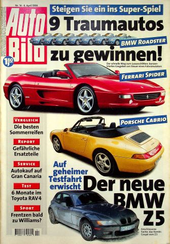 Deckblatt Auto Bild (14/1996)